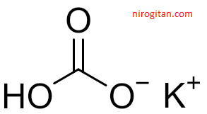 potassium bicarbonate structural formula
